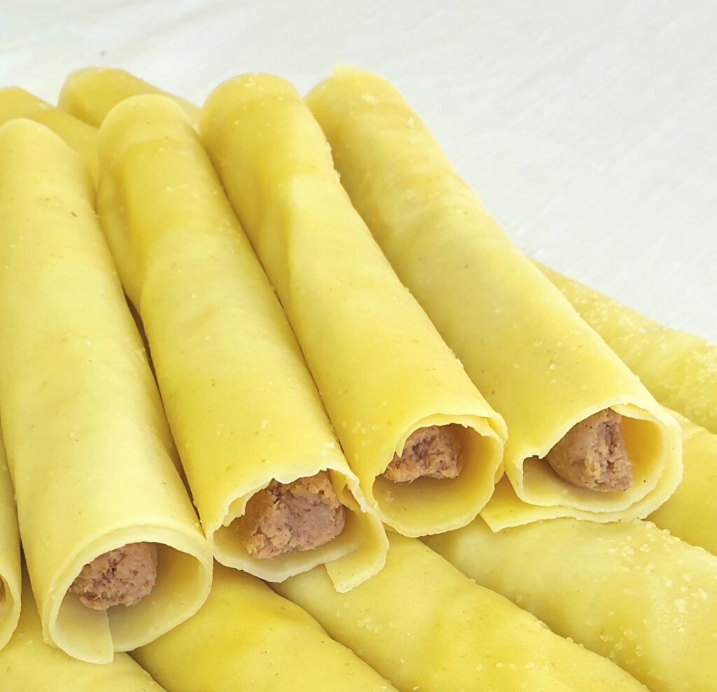Cannelloni ripieni di carne bianchi